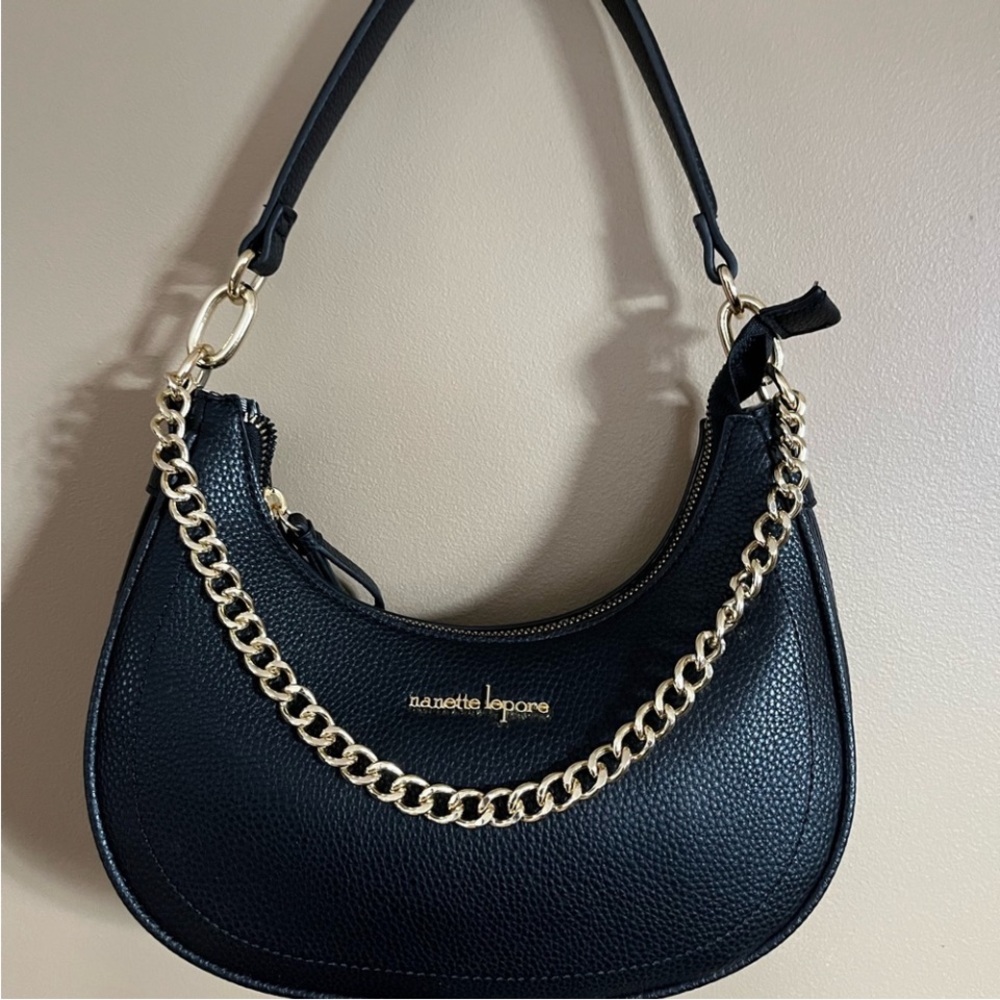 EUC Nanette Lepore black shoulder bag